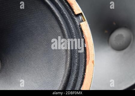 Antiker Sowjetischer Tieftöner 5gd-3 aus Vintage Akustik Symphony. Stockfoto