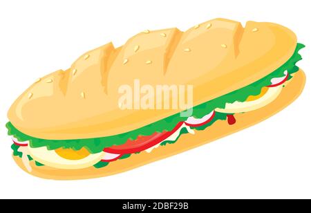 Bunte Fast food Vektor auf weißem Hintergrund. Fast food Hamburger Abendessen und Restaurant, lecker Set fast food Viele essen und ungesunde Schnelle fo Stock Vektor