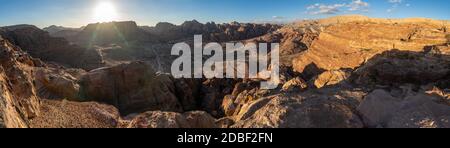 Panoramablick über die Altstadt von Pella, Jordanien Stockfoto