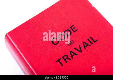 Französisches Arbeitsgesetzbuch, Reform des Arbeitsgesetzbuches in Frankreich Konzept Stockfoto