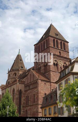 Ã‰glise Saint Thomas in Straßburg Stockfoto