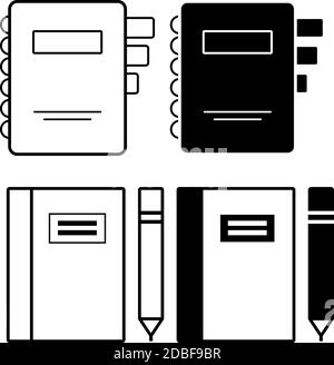 Satz von flachen Dokumenten, Ordner Symbole Vektor für Web-Design und mobile. EPS 10 Stock Vektor