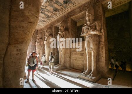 ABU SIMBEL TEMPEL Stockfoto