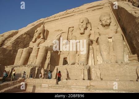 ABU SIMBEL TEMPEL Stockfoto