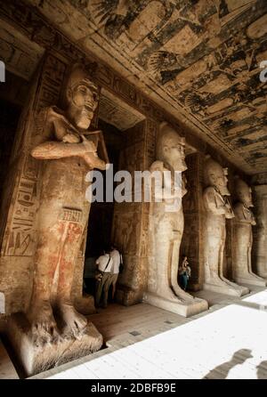 ABU SIMBEL TEMPEL Stockfoto