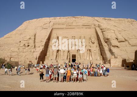 ABU SIMBEL TEMPEL Stockfoto