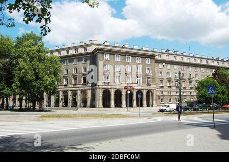 Plac Centralny in Nowa Huta, Krakau, Polen Stockfoto