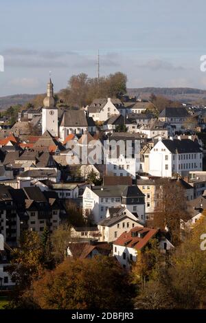 Arnsberg, Altstadt, Blick vom Ehmsendendenkmal Stockfoto
