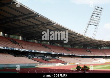 Gesamtansicht des FC Köln, Mungersdorfer Stadion, Lindenthal, Köln, Deutschland im Bild am 20. September 1994 Stockfoto