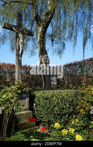 Kreuzung in Oythe bei Vechta in Niedersachsen Stockfoto