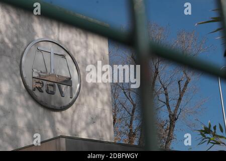 Madrid, Spanien. November 2020. Laboratorios Rovi stellt sicher, dass die Herstellung des modernen Impfstoffs gegen Covid-19 wird in Spanien beginnen, Dienstag, 17. November 2020 Credit: CORDON PRESS/Alamy Live News Stockfoto