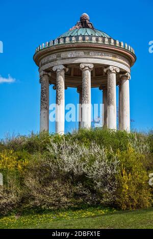 Monopteros - Tempel im griechischen Stil in Englischer Garten. München, Deutschland Stockfoto
