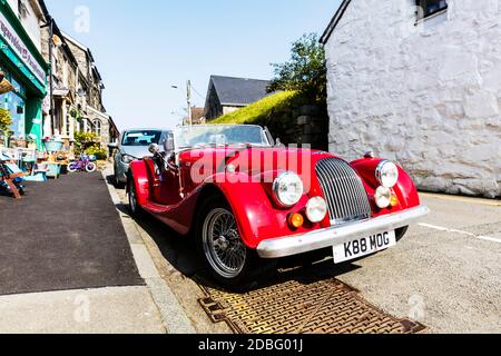 Morgan Roadster, 1993 Morgan Car, Red Morgan Car, Morgan Roadsters, Morgan Cars, Red Car, Red Cars, Morgan car, Morgan, car, cars, Roadster, Red, Stockfoto