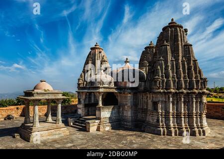 Yagya Mandir Hindu-Tempel in Kumbhalgarh Fort. Rajasthan, Indien Stockfoto