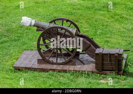 Festung Kanonen in Alba Carolina Citadel, Alba Iulia, Rumänien Stockfoto