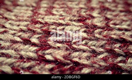 Nahaufnahme einer Strickmütze Stockfoto