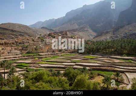 Das Dorf Bilad Sayt, Sultanat Oman, Asien Stockfoto