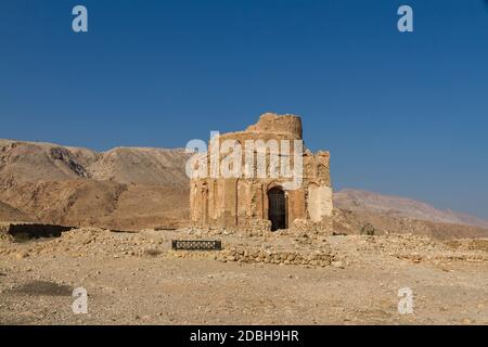 Ruinen des 13. Jahrhunderts Grab von Bibi Maryam in Qalhat, in der Nähe von Sur im Osten Oman - Bild Stockfoto