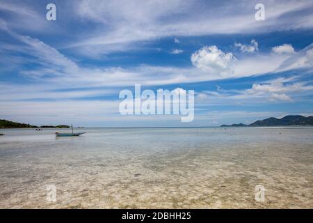 Tropische Choeng Mon Strand der Insel Koh Samui in Thailand. Stockfoto