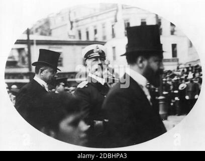 Das Bild zeigt Prinz Heinrich von Preußen in New York. Undatierte Aufnahme, aufgenommen um 1910. Stockfoto