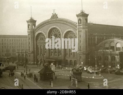 Blick auf den Stettiner Bahnhof in Berlin. Stockfoto