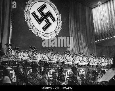 Die SA auf der ersten Party Kongress der NSDAP in München, 1923 Stockfotografie - Alamy