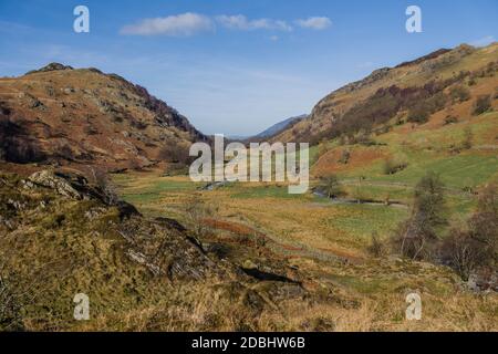 Watendlath Valley, englischer Lake District, Großbritannien Stockfoto