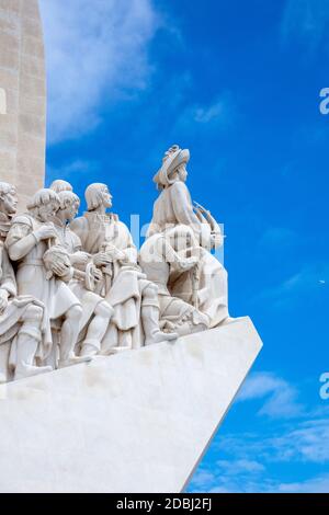 Das Entdeckungsdenkmal (Padrao dos Descobrimentos) am Tejo in Belem, Lissabon, Portugal, Europa Stockfoto