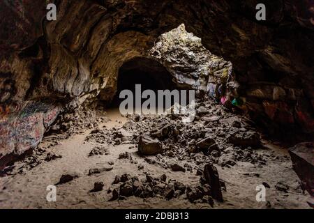 Höhlen im Mount Shasta Forest, Kalifornien, Vereinigte Staaten von Amerika, Nordamerika Stockfoto