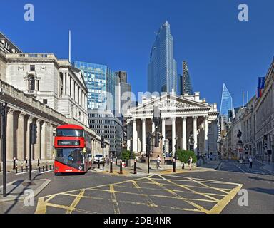 Royal Exchange Building, City of London, London, England, Vereinigtes Königreich, Europa Stockfoto