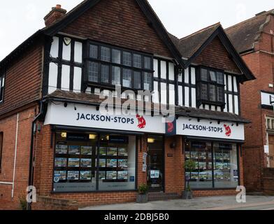 Jackson-stoppt Immobilienmakler in Oxted, Surrey Stockfoto