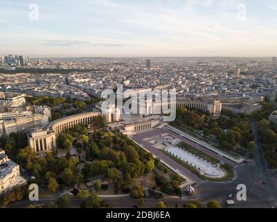 View over the city at dawn, Paris, Ile-de-France, France, Europe Stockfoto