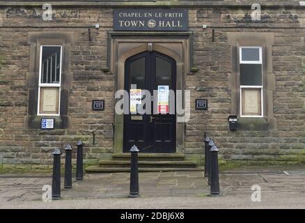 Das Rathaus in Chapel en le Frith, Derbyshire. Stockfoto