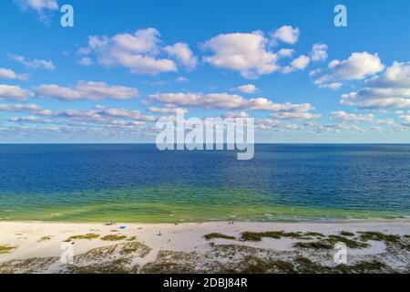 Luftaufnahme des Perdido Key Beach in der Nähe von Pensacola, Florida Stockfoto