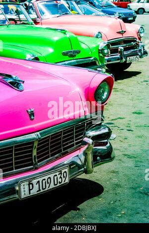 15. Juli 2019 - Havanna Kuba. Altes Retro-Auto in Havanna Stockfoto