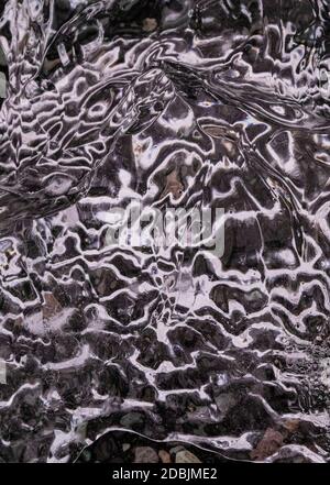 Hintergrund Textur eines Ice Cave in Island Stockfoto
