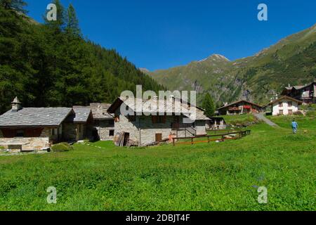 Planaval, val Aosta, Italien Stockfoto