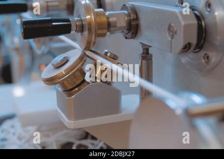 Detonationskabel, Sprengstoff zu machen. Anlage zur Herstellung von Sprengstoffen. Stockfoto