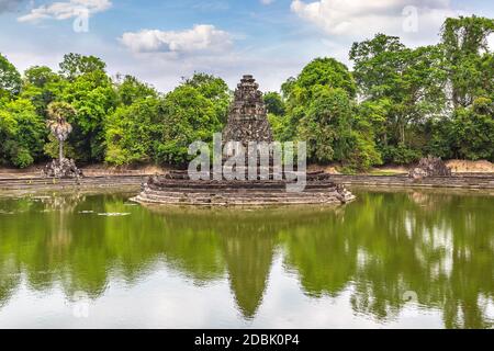 Neak Pean Tempel im Komplex Angkor Wat in Siem Reap, Kambodscha an einem Sommertag Stockfoto