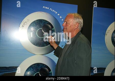 Pink Floyd bei der Vorstellung ihrer Pulse DVD bei Warner West End London 3. Juli 2006 David Gilmour Stockfoto
