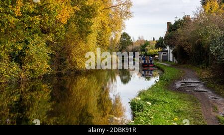 Kanal bei Stourport auf Severn, Worcestershire, England Stockfoto