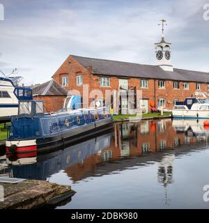 Canal Basin bei Stourport auf Severn, Worcestershire, England Stockfoto