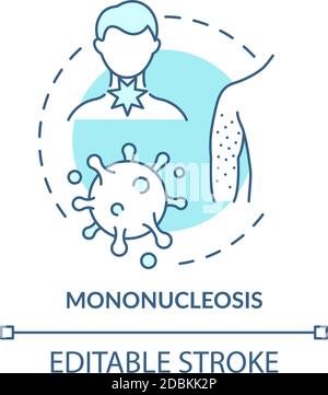 Symbol für Mononukleose-Konzept Stock Vektor