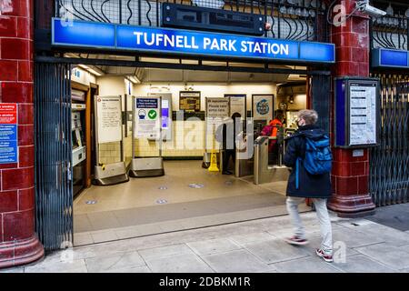 U-Bahn-Station Tufnell Park an der Northern Line, London, Großbritannien Stockfoto