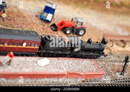 Modelleisenbahnen Stockfoto