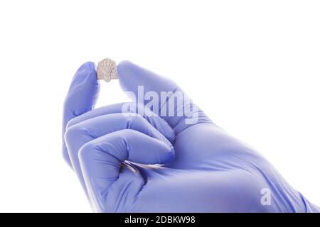 Ekstase in der Hand des Arztes. Klinische Forschung, mdma unterstützte Psychotherapie. Stockfoto