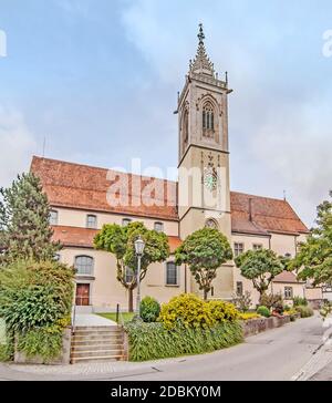 Stadtpfarrkirche St. Jakobus Pfullendorf, Kreis Sigmaringen Stockfoto