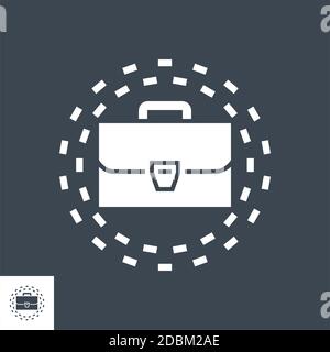 Portfolio Vector Glyph-Symbol Stock Vektor