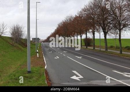 Schlesische Straße in Görlitz Königshufen Stockfoto