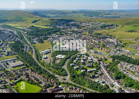 Ebbw Vale and the Heads of the Valley Road South Wales, UK Stockfoto